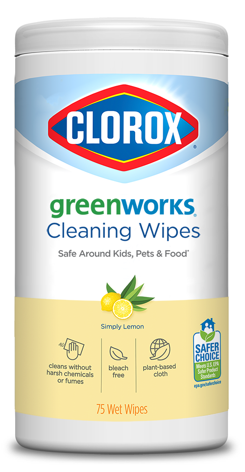 Clorox Compostable Cleaning Wipes, All Purpose Wipes, Free & Clear, 75  Count Each